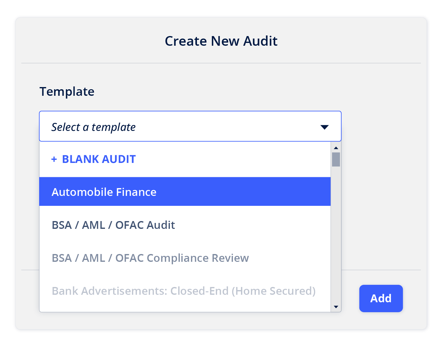 Audit Templates Nverify