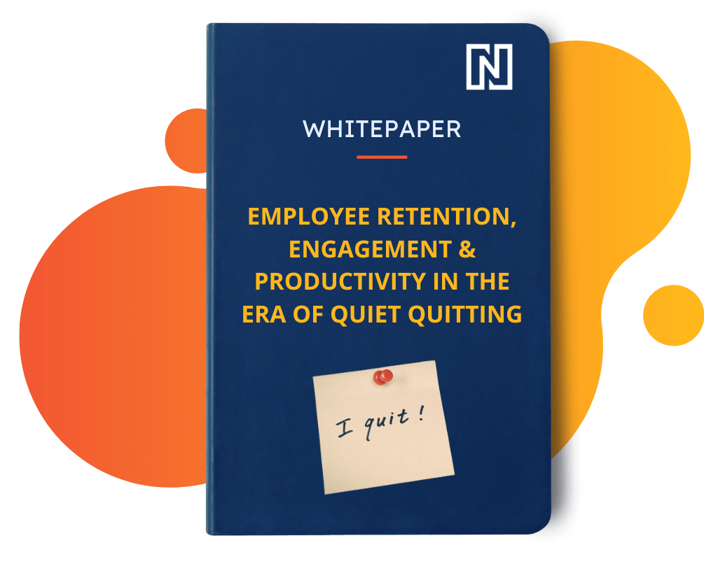 Whitepaper Cover: Employee retention, engagement, and productivity in the era of quiet quitting