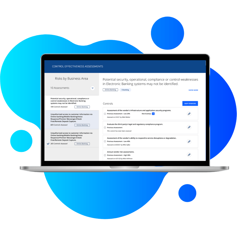 Screenshot of compliance solutions: Cyber Monitoring