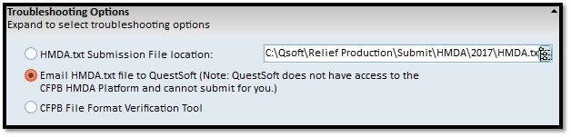 QS Trouble Shooting Screenshot