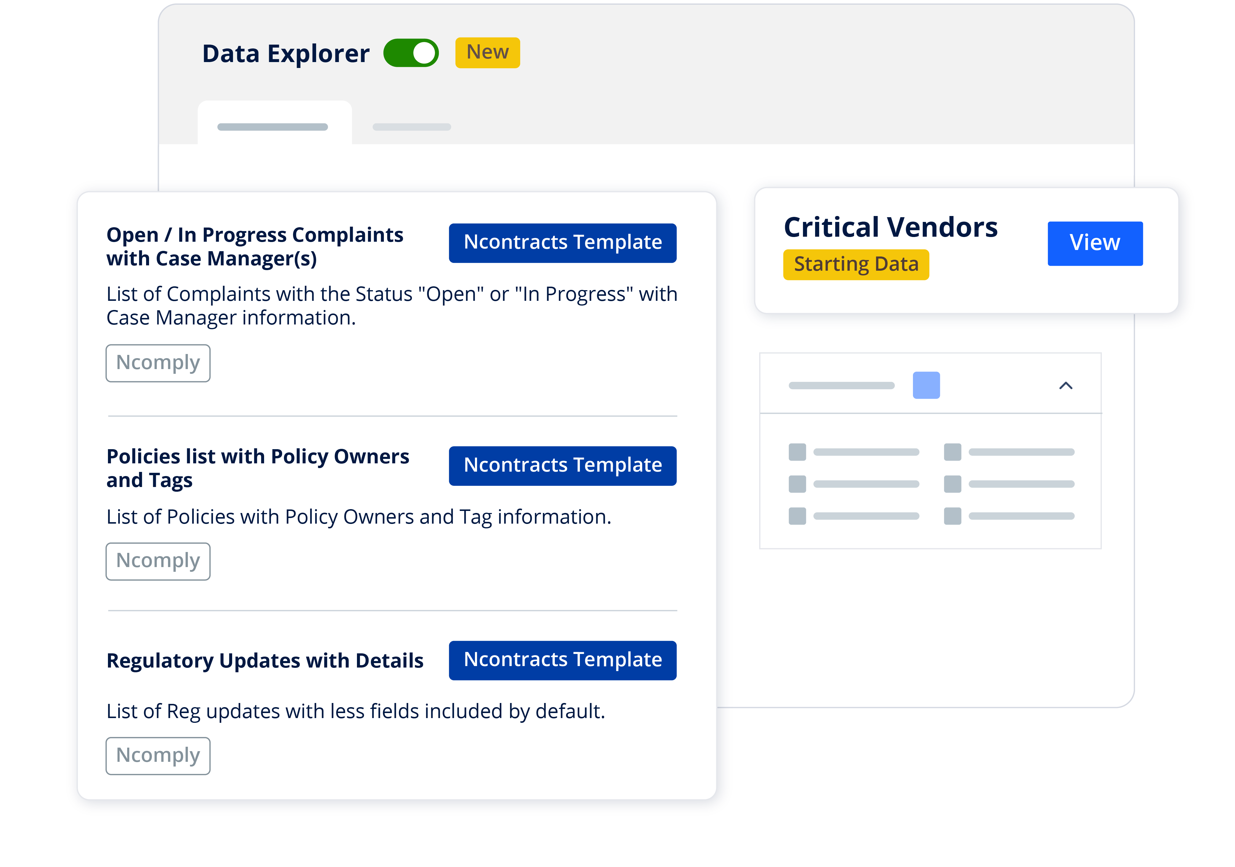 data explorer with exam ready reporting ncomply
