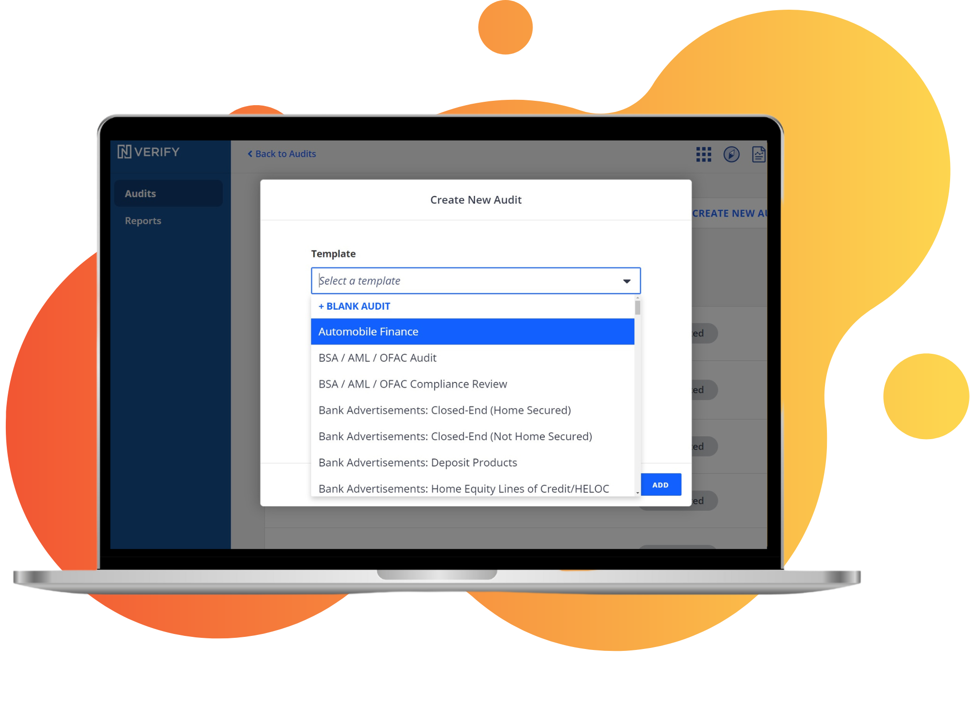 Screenshot of Nverify: Audit and compliance templates example