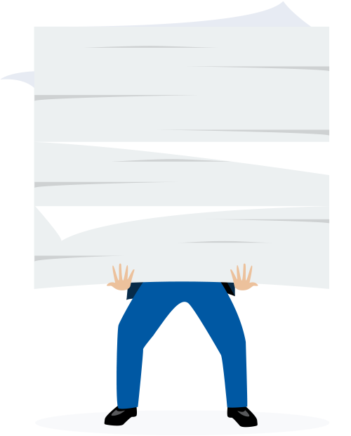 holding papers